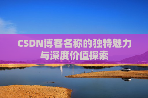 CSDN博客名称的独特魅力与深度价值探索